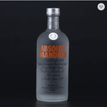 750ml clear Vodka Spirit Glass Bottle
